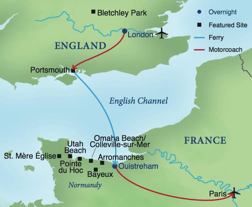 uk tours to normandy