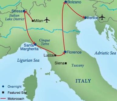 Map Of Northern Italy Northern Italy | Smithsonian Journeys