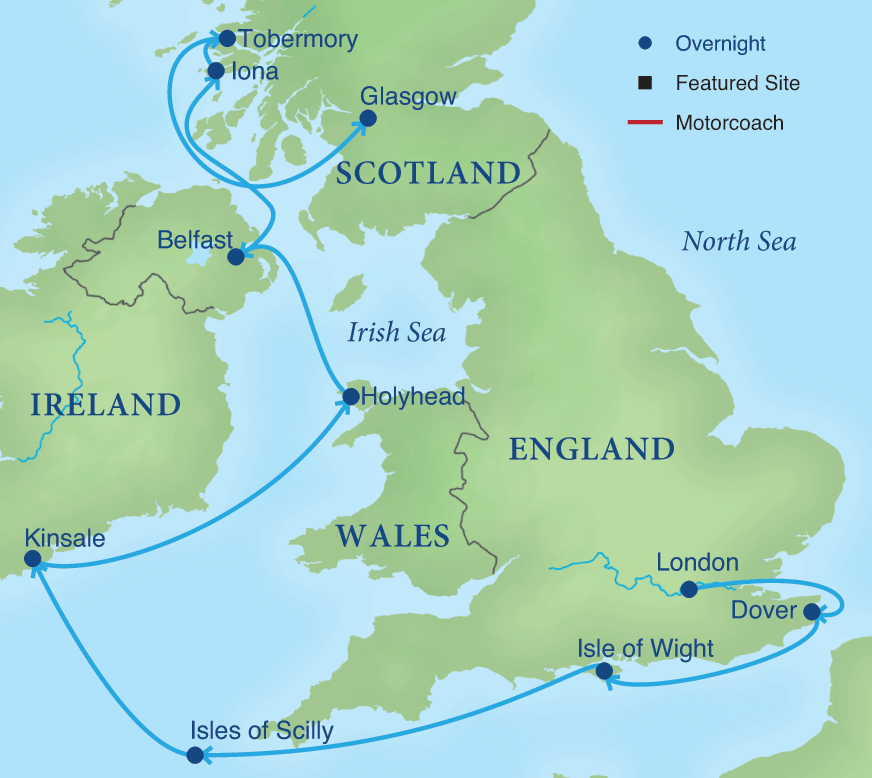 Map - Celtic Voyage: The Hebrides and the Irish Sea