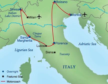 Map - Northern Italy