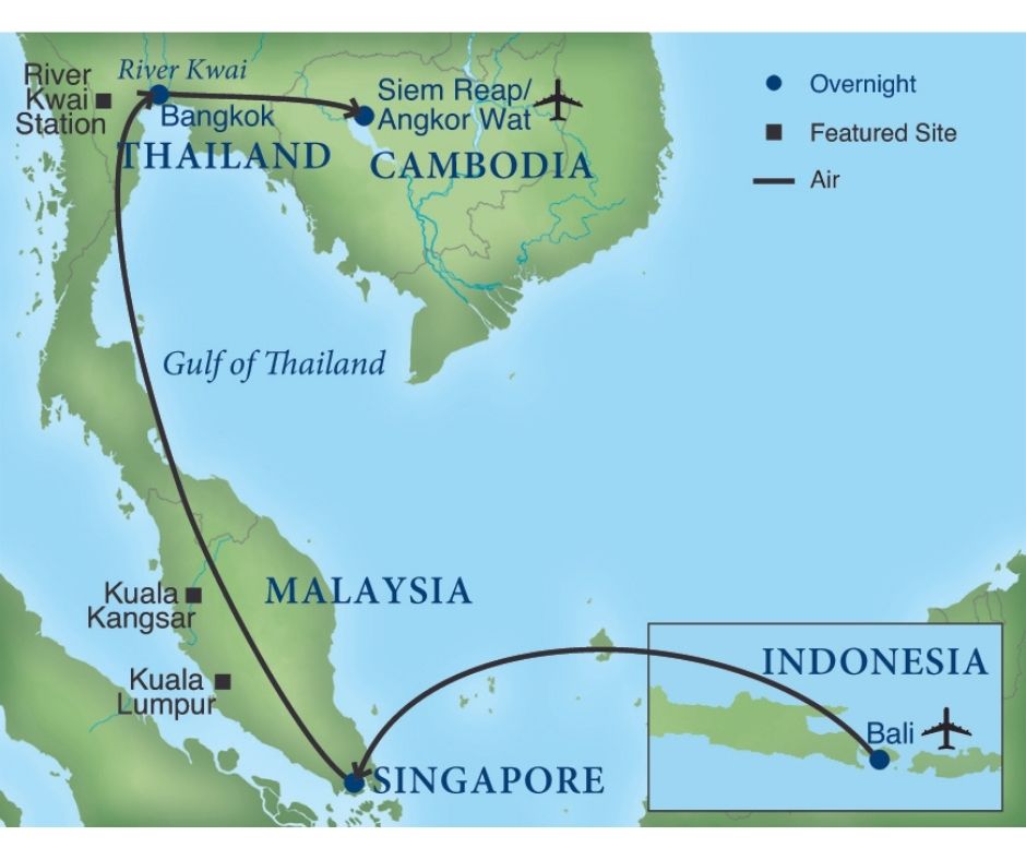 Map - Treasures of Southeast Asia